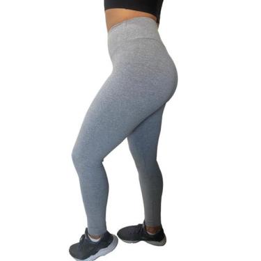 Imagem de Kit 3 Calças Legging Cotton Feminino - Suport Fitness, P, Feminino, Pr