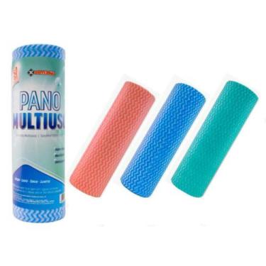 Imagem de Pano Multiuso Rolo c/ 50un 30x25 Reutilizável Super Absorção - Univend