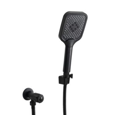 Imagem de Duchinha Higiênica ABS Black Matte c/ Registro 1/4 de Volta - AMG Meta