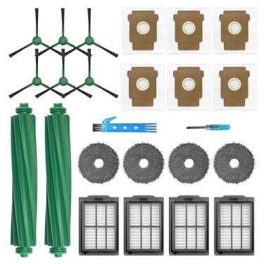 Imagem de Theresa Hay Peças de reposição para iRobot Roomba Plus 405 Combo e 505 Combo Robot Aspirador Kit de acessórios 22 pacotes 2 escovas principais, 4 filtros, 6 escovas laterais, 4 panos de esfregão, 6