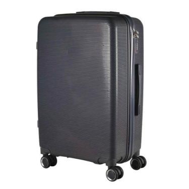 Imagem de Mala Grande 35Kg Polipropileno Inquebrável Grafite Londres - Ultra Lev