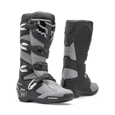Imagem de Fox Racing Bota masculina Comp Core Motocross Dirt Bike, Preto/Cinza, 41