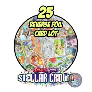 Imagem de Stellar Crown – Pokemon 25 Reverse Foil Card Lot