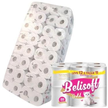 Imagem de 72 Rolos Papel Higiênico, Folha Simples, 30 Metros por Rolo, Gold