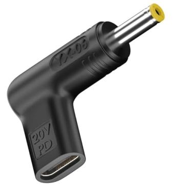 Imagem de Adaptador USB C de 100 W 5,5 x 2,5 mm, conector USB-C para 5,5 x 2,5 mm, adaptador tipo USB C para 5,5 x 2,5 mm feito para laptop Asus Series, roteador, impressora, RVs, gerador solar e mais