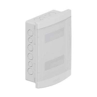 Imagem de Quadro de Distribuição Embutir PVC 12 / 16 Disjuntores com Barramento 