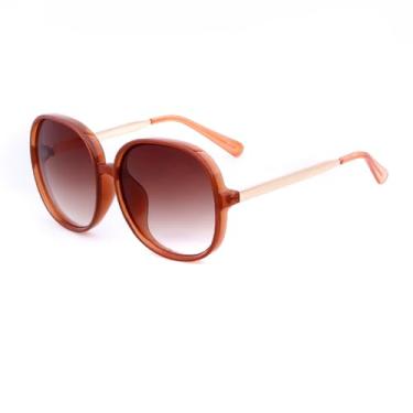 Imagem de HCPIHF Óculos de sol femininos com armação grande e lentes UV400, tamanho grande e luxo (5)