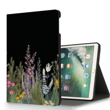 Imagem de RUUHLJLET Capa para iPad 9ª/8ª/7ª geração (2021/2020/2019) Capa para iPad de 10,2 polegadas, despertar/hibernar automaticamente, capa protetora com suporte ajustável para Apple iPad 10,2 polegadas -