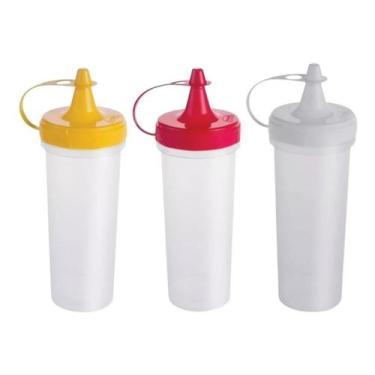 Imagem de 3 Bisnaga De Maionese Ketchup Mostarda Molho 280 Ml Plasútil, BISNAGA 