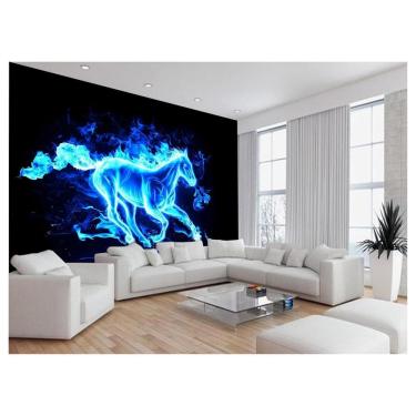 Imagem de Papel De Parede Animais Cavalo Correndo Campo 3,5M Anm353