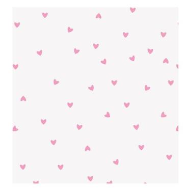 Imagem de Papel de Parede Decorativo Infantil Coraçãozinho - Adesivo Autocolante