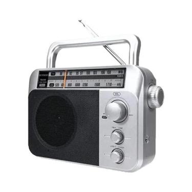 Imagem de Rádio FM AM Portátil Recarregável Com Alto-falantes Alimentado Por Bat