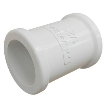 Imagem de Luva para Eletroduto Branco sem Rosca 1/2" - E015210010 - WETZEL