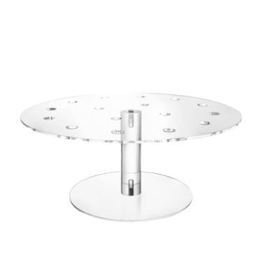 Imagem de FytStycale Suporte para bolo, organizador de acrílico com 16 furos, suporte para casquinha de sorvete, para sobremesas para cozinha, adereço para fotografia e