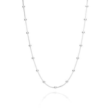 Imagem de Gargantilha Veneziana com Esferas Prata 925 Rommanel 830137, Prata