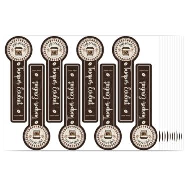 Imagem de GOMAKERER 400 etiquetas invioláveis para embalagens de alimentos, adesivos de vedação de adulteração de 9 cm de comprimento, segurança para bebidas, café, leite, chá, sorvete, tampas, padaria