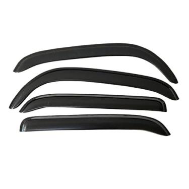 Imagem de GRJQRKHZ Defletor de janela lateral de carro para N&issan Cube Z12 2009-2016 Weathershied viseira de porta vento sol proteção chuva janela lateral defletores de vento