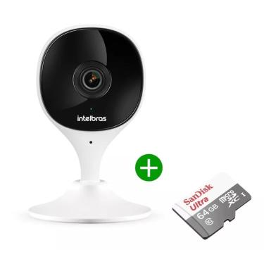 Imagem de Câmera Wifi Imx Mibo Full Hd Intelbras Branca C/ Cartao 64gb