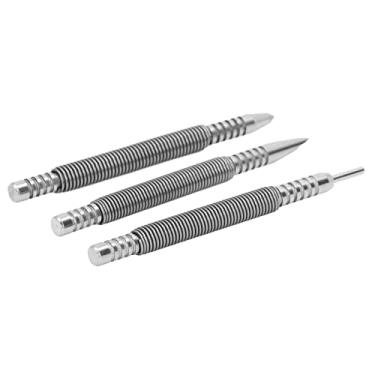 Imagem de Akozon Akozon 3 PCs Conjunto de Unhas de Mola - Puncador de Unha de Choque Com Mola de Aço Carbono e Punção de Contador para Madeira, Metal e Vidro, Ferramenta de Impacto de 3500psi
