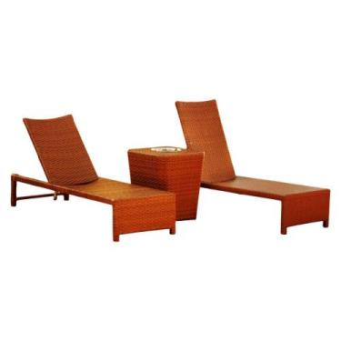 Imagem de Espreguiçadeira e Mesa Grécia em Alumínio para Piscina, Jardim Trama O