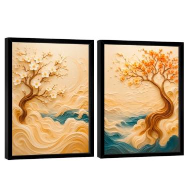 Imagem de Quadro Decorativo Duo árvore Da Sabedoria 3d