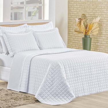 Imagem de Cobre Leito Queen Montreal Algodão 150 Fios 3 Peças - Branco