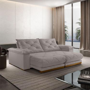 Imagem de Sofá Retrátil Marrocos 2,50m 04 Lugares Molas Ensacadas Txr Bege