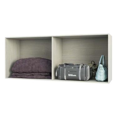 Imagem de Guarda Roupa Sapateira Modulado 50cm 1 Porta Alpes Luciane Móveis Branco Pf Com Rosa Pf