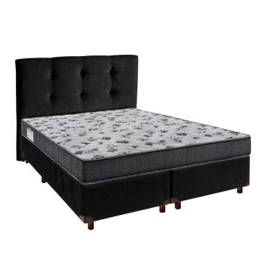 Imagem de Kit Cabeceira + Cama Box + Colchão Casal D33 Iso100 Ortobom