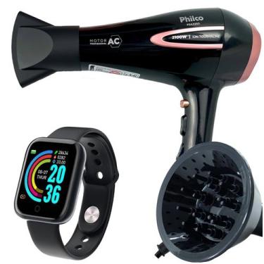 Imagem de Secador de Cabelo Philco 2100w Ar quente Frio Profissional íons Tourma