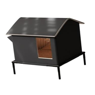 Imagem de IEUDNS Casinha para Gatos Externa, Proteção Elevada, Impermeável, Abrigo para Gatos, Tenda para Inverno, Pátio, Jardim e Comunidade