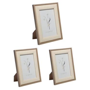 Imagem de KIT 3 PORTAS-RETRATOS MDF BEGE