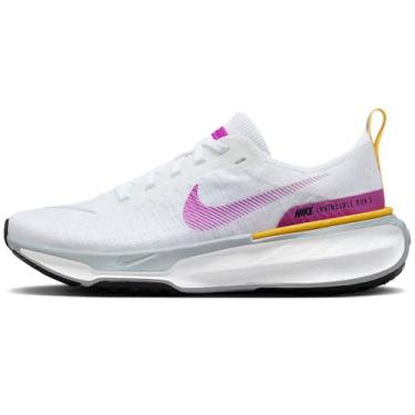 Imagem de Nike Invincible 3 Tênis de corrida feminino (DR2660-101, branco/enxofre vívido/platina pura/roxo vívido) tamanho 34, Branco, 34