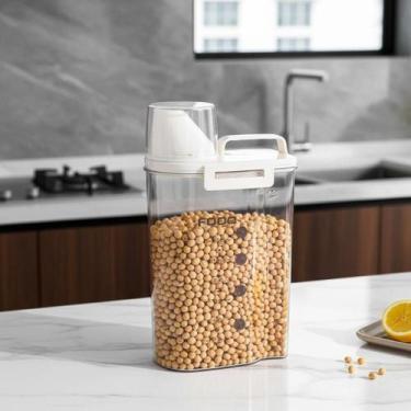 Imagem de Pote Hermético Acrílico Dispenser Multiuso Tampa Dosadora 2500ml - TOP