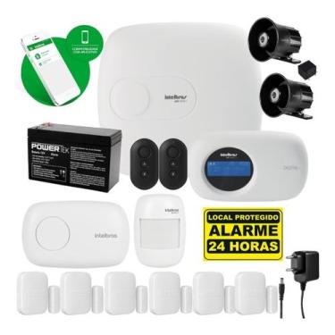 Imagem de Kit Alarme Monitorado Intelbras Amt 2018e 7 Sensores Sem Fio