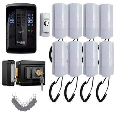 Imagem de Kit Porteiro Collective 8 Intelbras C/ 8 Pontos E 12 Tags
