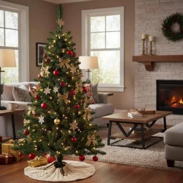 Imagem de Arvore De Natal Pinheiro Verde 1,20m 100 Galhos Decoração - VMP