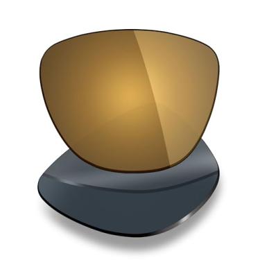 Imagem de Mryok Lentes de substituição para óculos de sol Oakley Frogskins Range XL Asian Fit OO9503A, resistente a impactos e ajuste perfeito, Bronze dourado espelhado, One Size