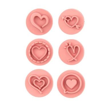 Imagem de Kit Carimbo Marcador Brigadeiros DIA DOS NAMORADOS AMOR LOVE CORAÇÃO M