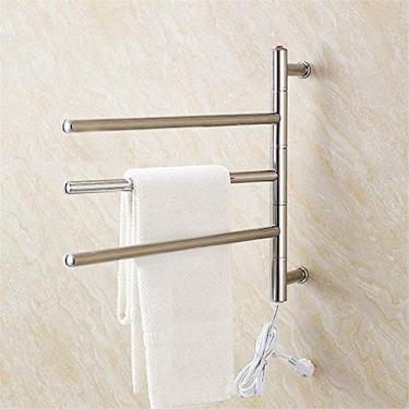 Imagem de Aquecedor de toalhas, toalheiro elétrico, toalheiro aquecido, radiador de banheiro, economia de energia, secador de toalhas à prova d'água IP56, acessórios para casa de banho