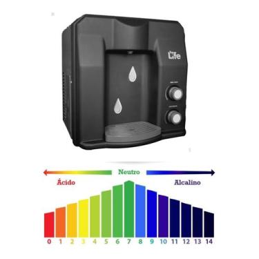 Imagem de Purificador de Água Gelada Alcalina Ionizada Health Eenergy Preto 220V