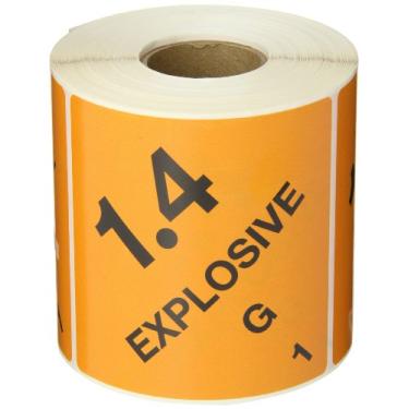 Imagem de Etiquetas 10 x 10 cm - 1,4 - Explosivo - G 1