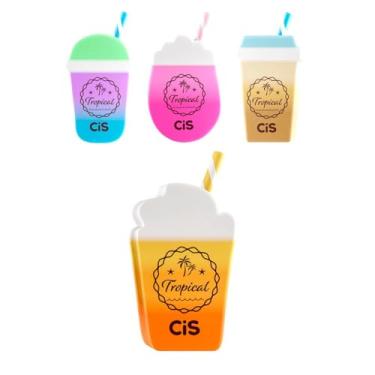 Imagem de Borracha Escolar Fantasia Tropical Macia CIS Colorida Bebida Aula Fofo Kawaii Vibrante Apagador