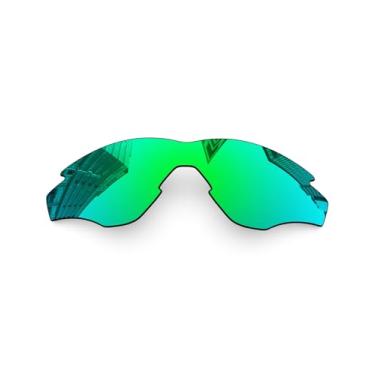 Imagem de Lentes de reposição polarizadas de 1,6 mm para óculos de sol Oakley M2 Frame OO9212, proteção UV, lente espelhada escura - Mais opções, Verde Jade - Espelhado polarizado, One Size