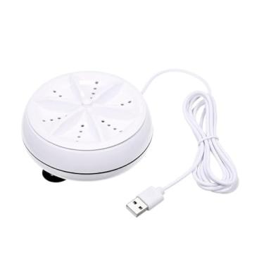 Imagem de Mini Lavadora Portátil USB, Motor para Lavagem de Roupas Delicadas, 9cm x 4cm, 6W, Capacidade 1kg, com Ventosas e Cabo USB de 170cm