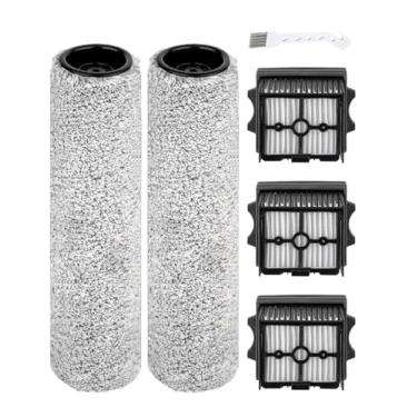 Imagem de Pacote com 6 escovas de rolo de filtro a vácuo de substituição para aspirador de pó seco úmido Tineco Stretch S6/Switch S6, acessórios de peças de reposição incluem 2 rolos de escova 3HEPA filtros 1