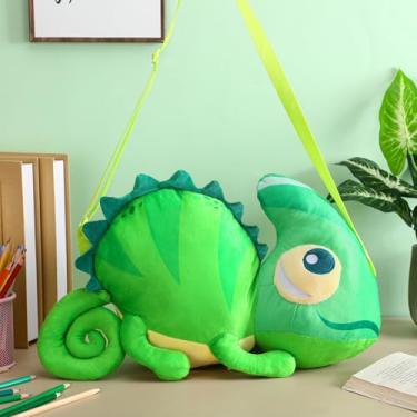 Imagem de Dansydaisy Halloween Purse Bag Adjustable Shoulder Bag with Zipper, Halloween Teacher Accessory Costumes Cosplay Party Favor(Green Lizard)