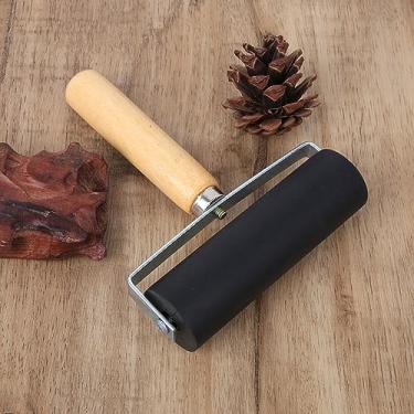 Imagem de A Ferramenta Preta do Ofício da Arte do Rolo da Impressão de Borracha Fornece L para A Coloração Uniforme da Tinta de Impressão