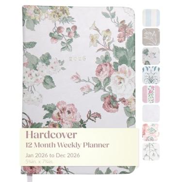 Imagem de Laura Ashley Agenda 2026 – Agenda semanal e mensal – Caderno de planejamento e agenda do calendário 20 x 20 x 20, tamanho 15 x 20, várias samambaias