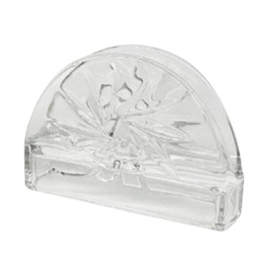 Imagem de Porta Guardanapo De Mesa Em Vidro Texturizado Suporte Leque